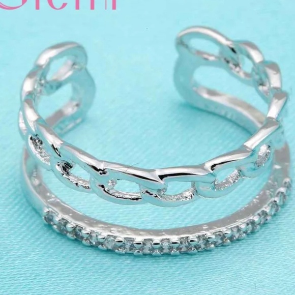 Sterling silver 925 stamped ring - Picture 4 of 4